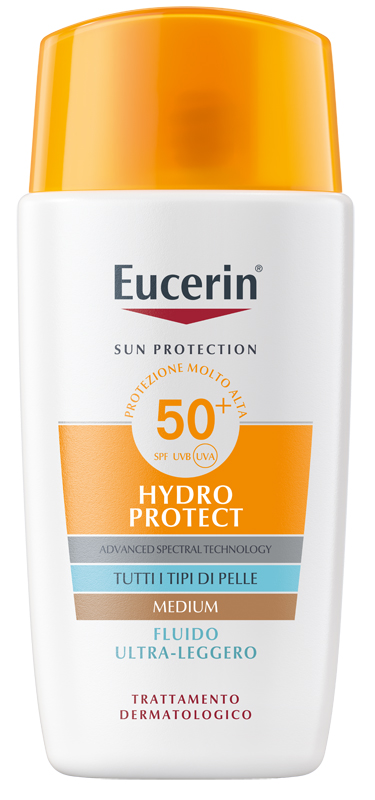 EUCERIN SUN FLUIDO ULTRA LEGGERO TINTED SPF50+ 50 ML - Farmacia De Pasquale