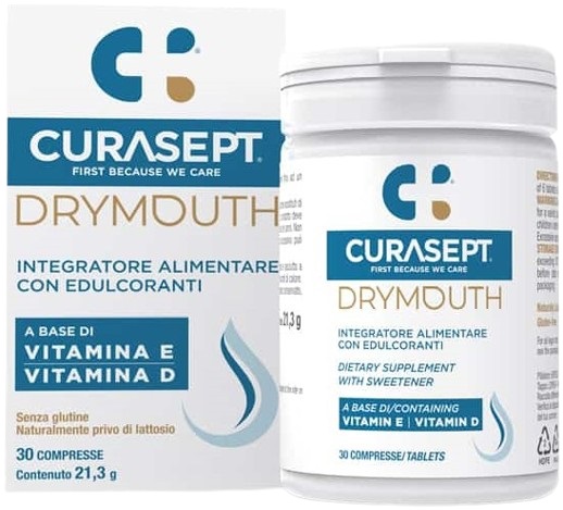 CURASEPT DRYMOUTH 30 COMPRESSE - Farmacia De Pasquale