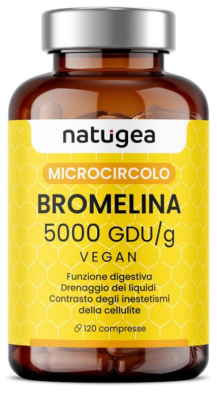 NATUGEA BROMELINA 5000 5000 GDU/G 120 COMPRESSE - Farmacia De Pasquale
