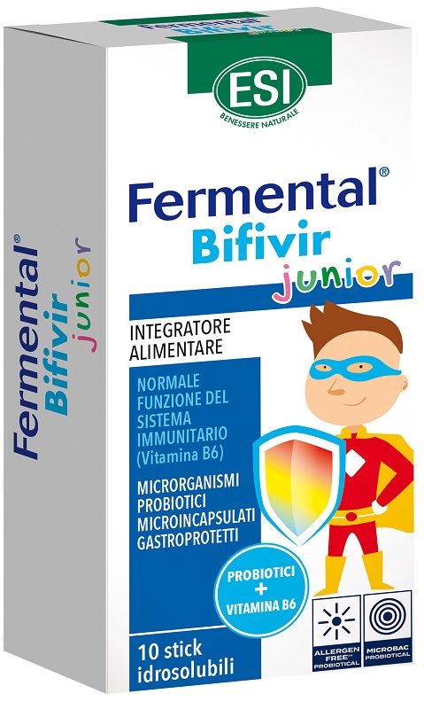 ESI FERMENTAL BIFIVIR JUNIOR 10 STICK IDROSOLUBILI - Farmacia De Pasquale