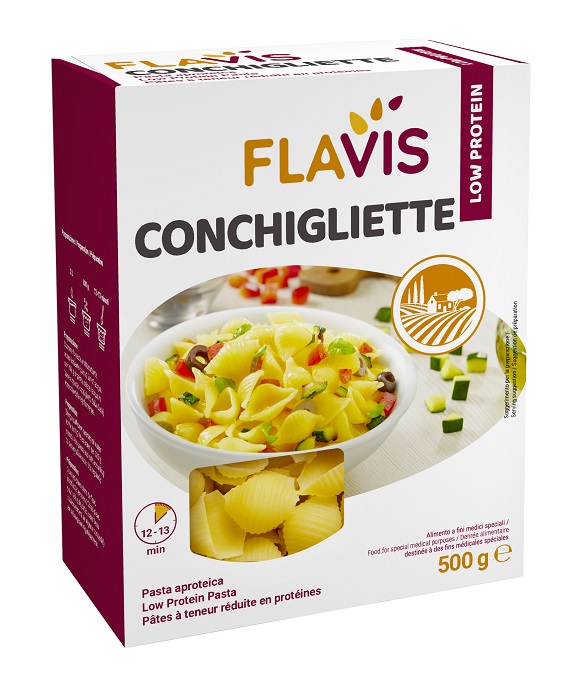 FLAVIS CONCHIGLIETTE APROTEICHE 500 G - Farmacia De Pasquale