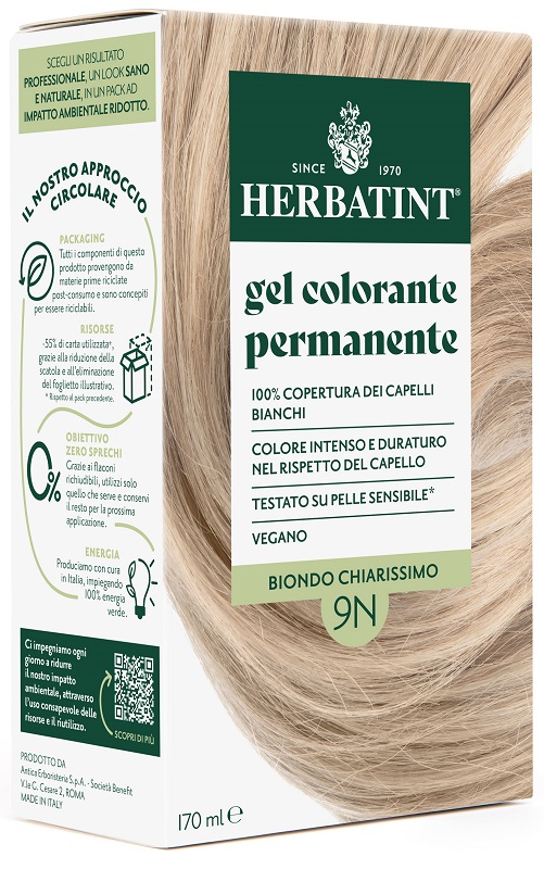 HERBATINT 9N BIONDO CHIARISSIMO 170 ML - Farmacia De Pasquale
