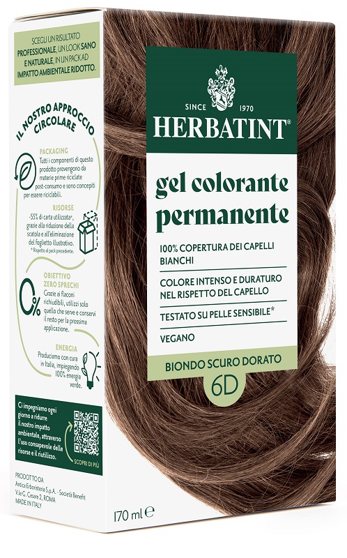 HERBATINT 6D BIONDO SCURO DORATO 170 ML - Farmacia De Pasquale