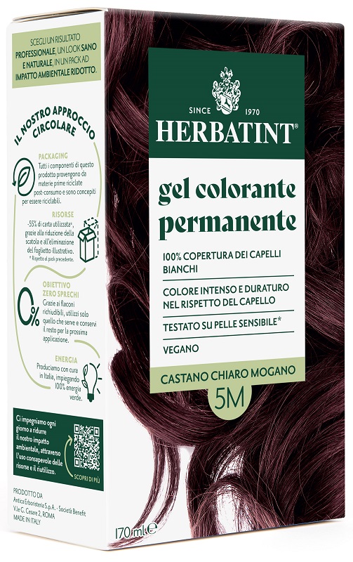 HERBATINT 5M CASTANO CHIARO MOGANO 170 ML - Farmacia De Pasquale