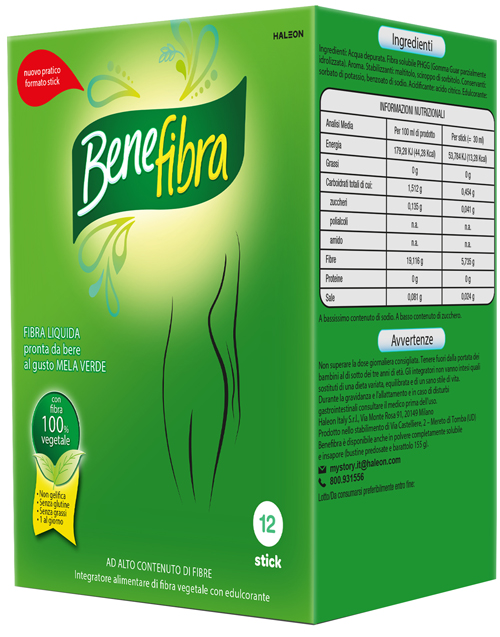 BENEFIBRA LIQUIDA 12 STICK DA 30 ML - Farmacia De Pasquale