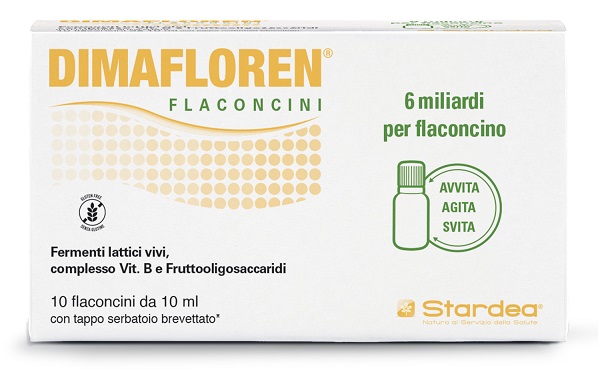 DIMAFLOREN 6 MILIARDI 10 FLACONCINI DA 10 ML SENZA GLUTINE - Farmacia De Pasquale