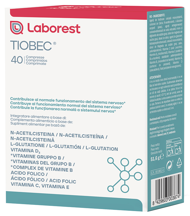 TIOBEC 40 COMPRESSE NUOVA FORMULAZIONE SENZA GLUTINE SENZA LATTOSIO - Farmacia De Pasquale