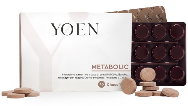 YOEN METABOLIC 45 COMPRESSE MASTICABILI CON EDULCORANTI SENZA GLUTINE E LATTOSIO - Farmacia De Pasquale
