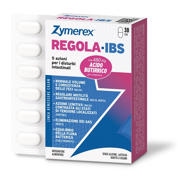 ZYMEREX REGOLA-IBS 30 COMPRESSE SENZA GLUTINE SENZA LATTOSIO - Farmacia De Pasquale
