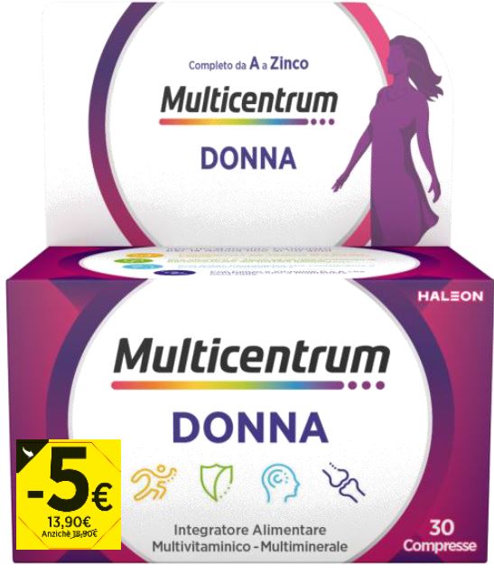 MULTICENTRUM DONNA 30 COMPRESSE PROMO 2026 - Farmacia De Pasquale