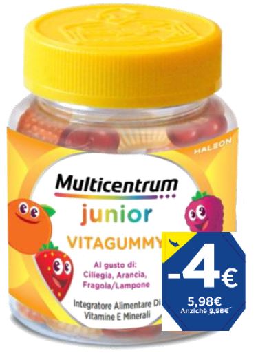 MULTICENTRUM VITAGUMMY 30 CARAMELLE GOMMOSE PROMO 2026 - Farmacia De Pasquale