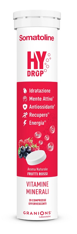 SOMATOLINE HYDROP FRUTTI ROSSI 20 COMPRESSE EFFERVESCENTI - Farmacia De Pasquale