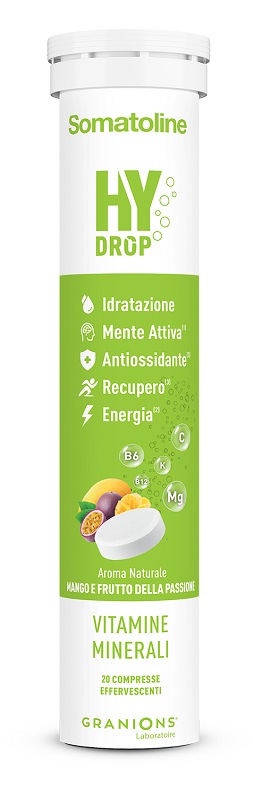SOMATOLINE HYDROP MANGO & FRUTTO DELLA PASSIONE 20 COMPRESSE EFFERVESCENTI - Farmacia De Pasquale