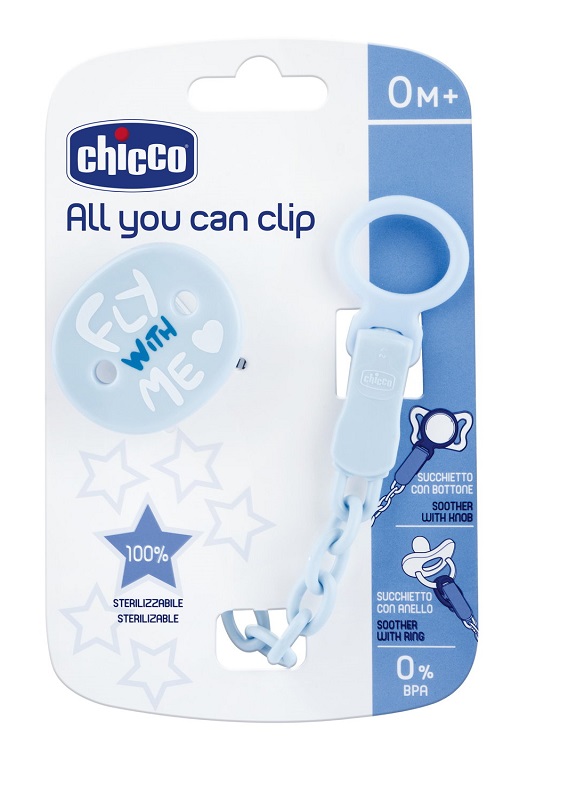 CHICCO CLIP UNIVERSALE BLU - Farmacia De Pasquale