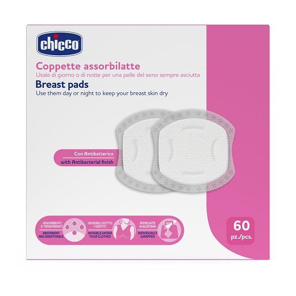 CHICCO COPPETTE ASSORBILATTE 60 PEZZI 2026 - Farmacia De Pasquale