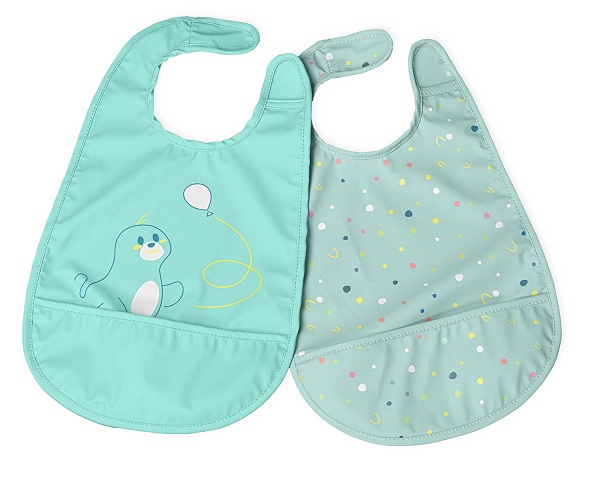 CHICCO BAVAGLINA PAPPA AZZURRO 6M+ 2 PEZZI - Farmacia De Pasquale