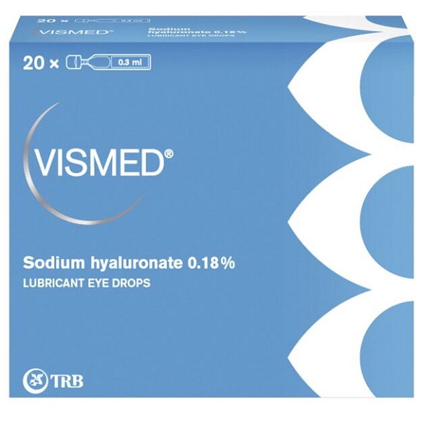 COLLIRIO LUBRIFICANTE VISMED CON ACIDO IALURONICO 0,18% 20 FIALETTE DA 0,3 ML - Farmacia De Pasquale