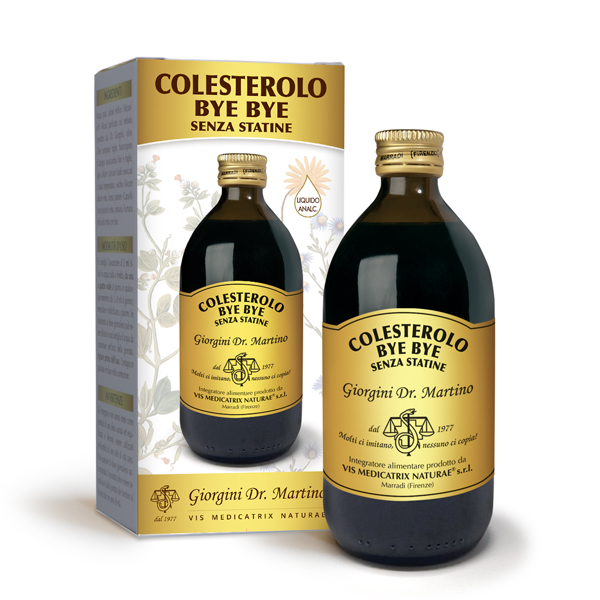 COLESTEROLO BYE BYE SENZA STATINE LIQUIDO ANALCOLICO 500 ML - Farmacia De Pasquale