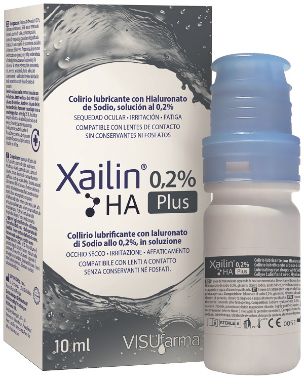 XAILIN PLUS 0,2% HA COLLIRIO 10 ML - Farmacia De Pasquale